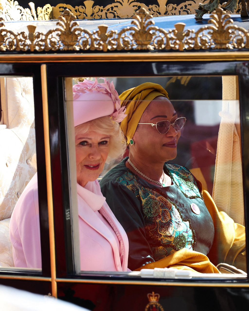 Photos of President Tinubu and his wife Remi at the Windsor Castle during state visit to the UK.
